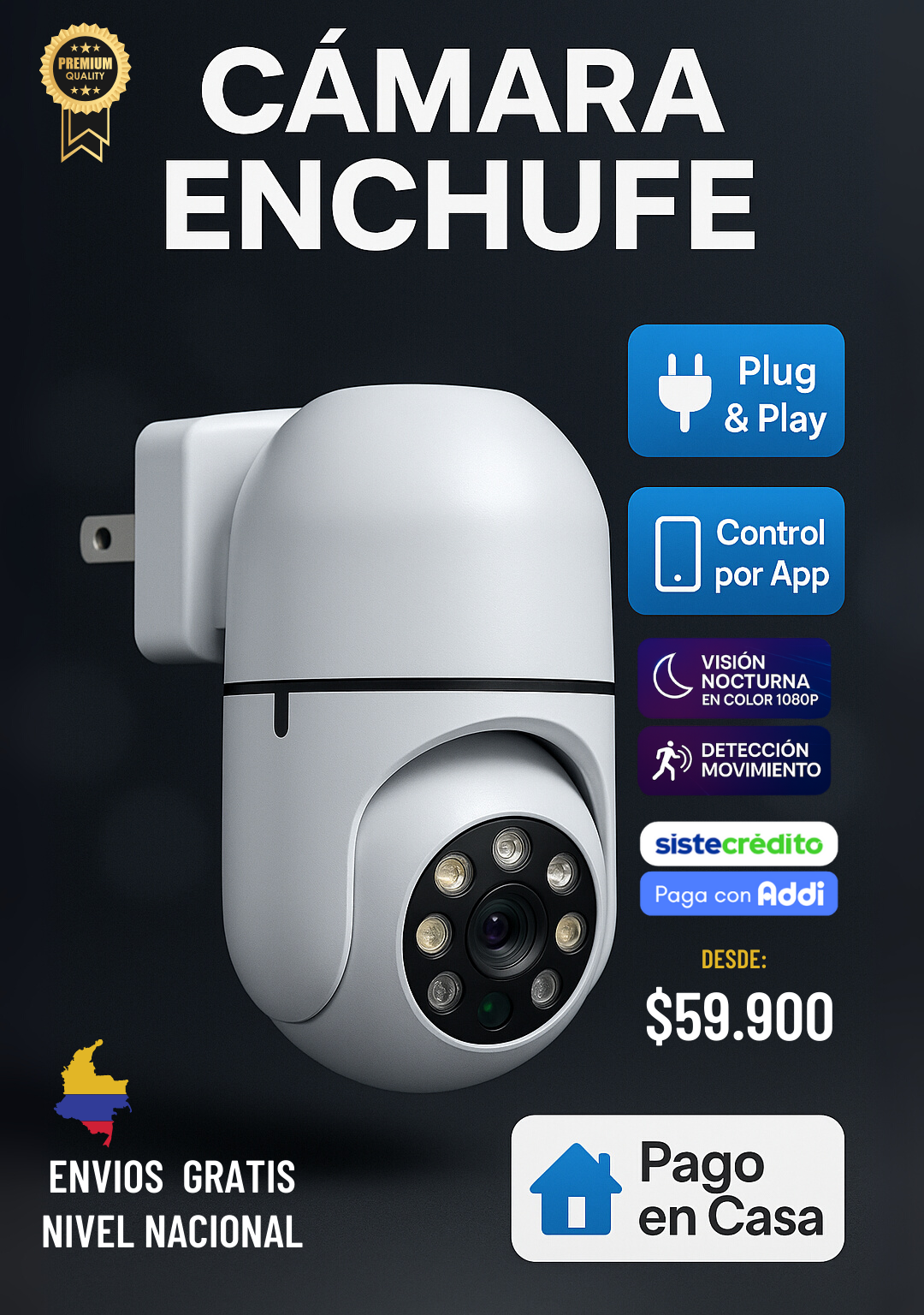 Cámara Enchufe