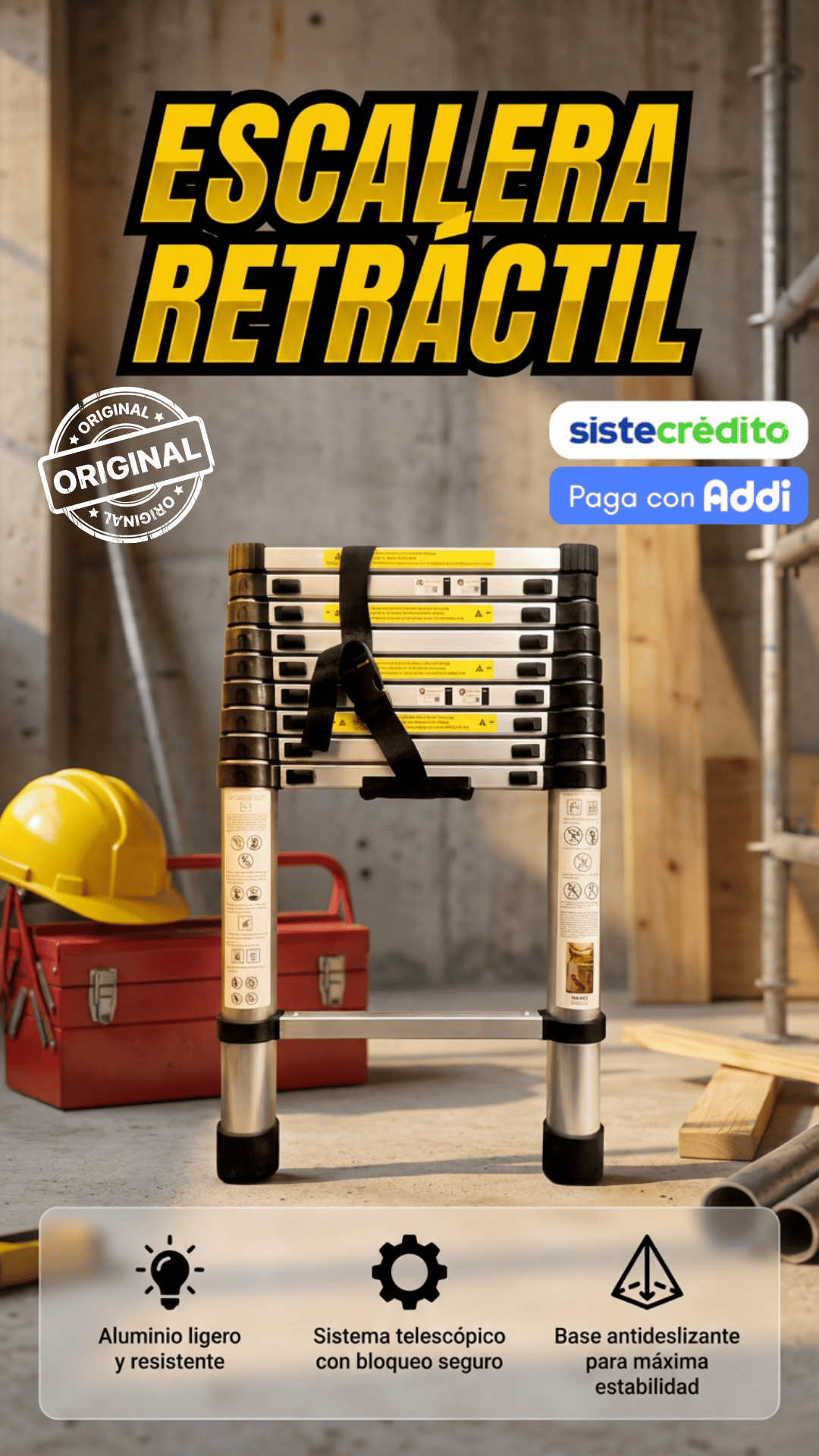 Escalera Retráctil 2,9 / 3,8