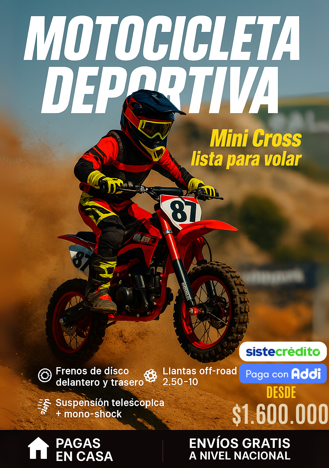 Moto Deportiva Cross