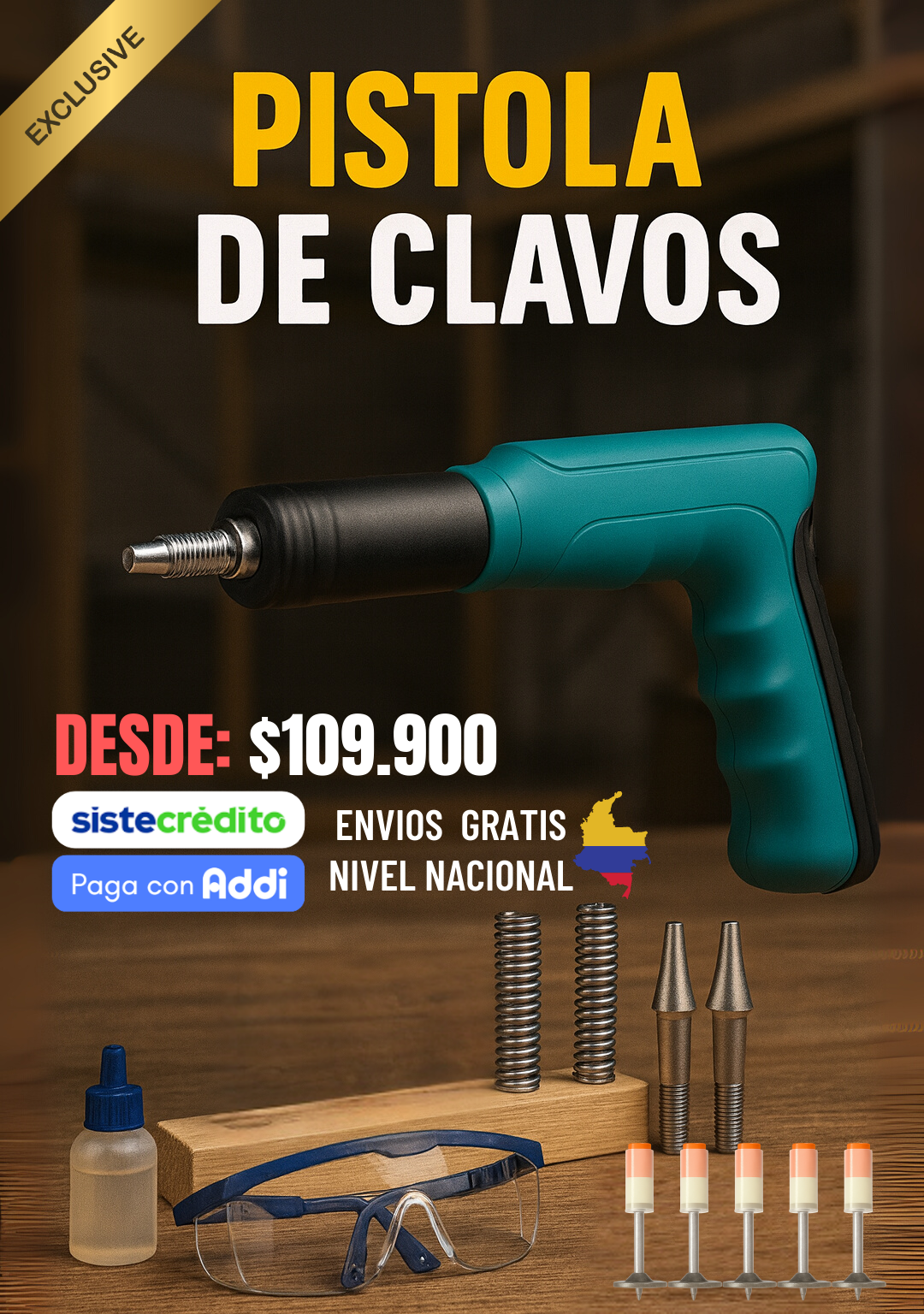 Pistola de Clavos