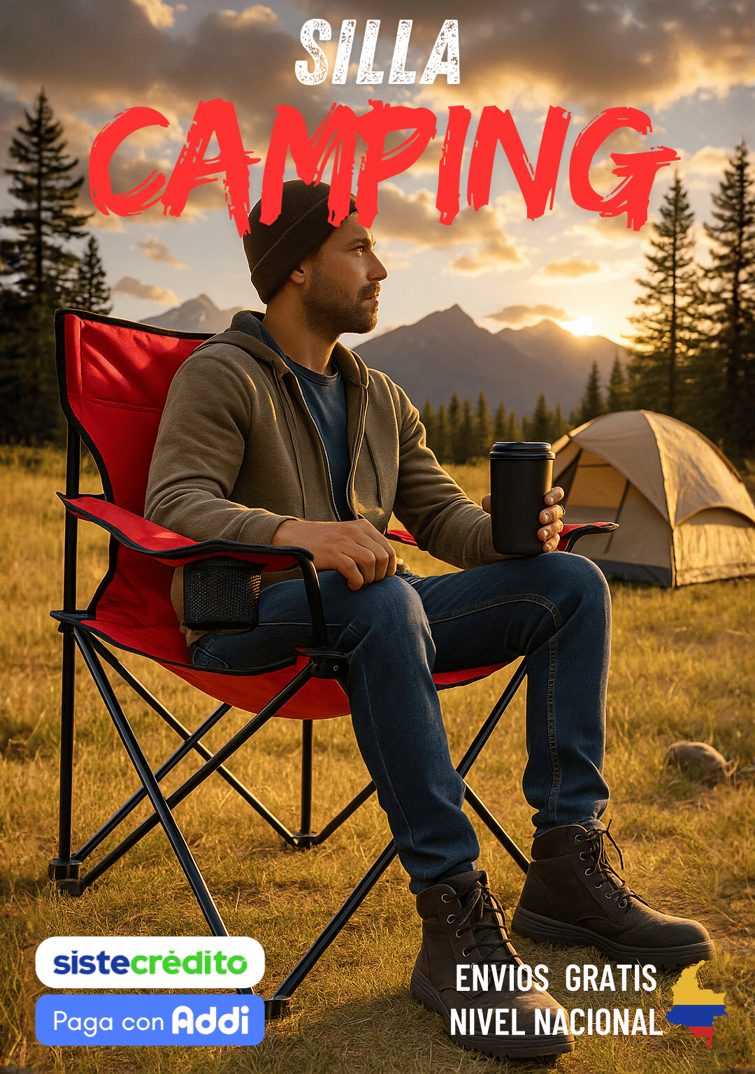 Silla Camping Plegable