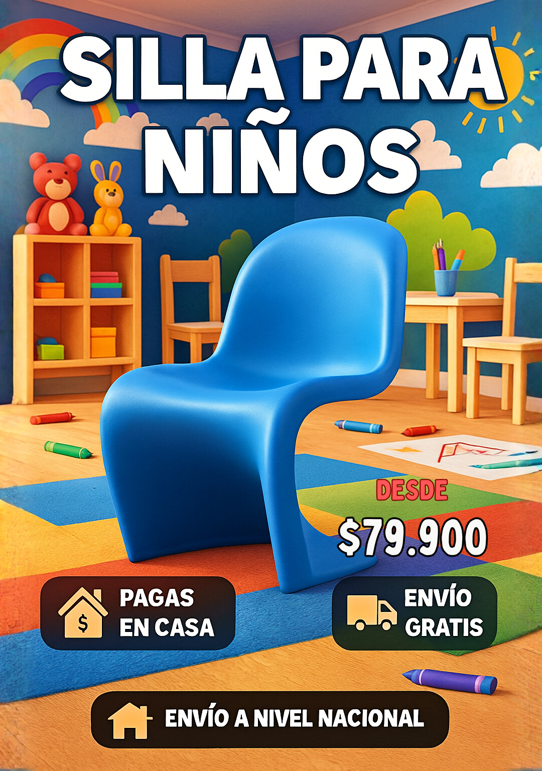 sillas para niños