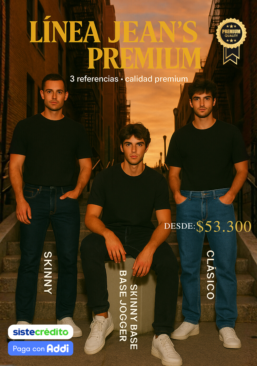 LINEA JEAN´S PREMIUM CABALLERO