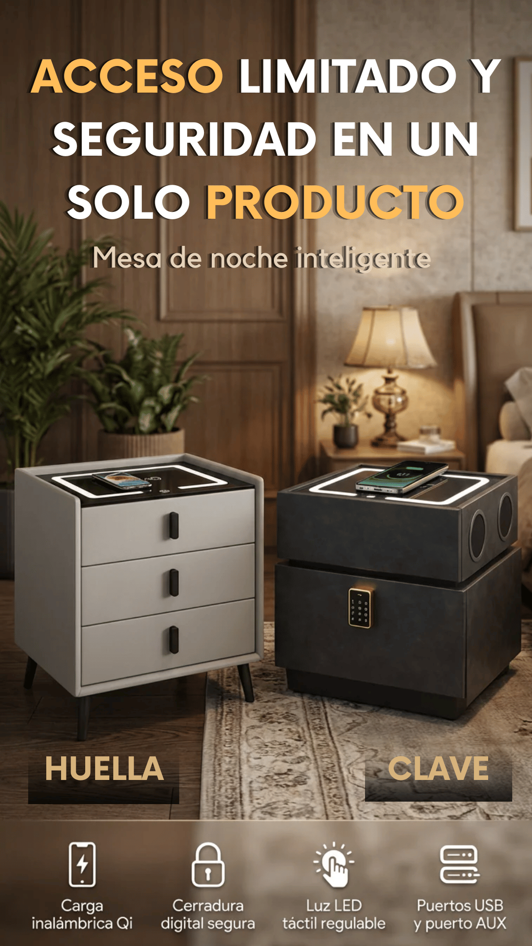 Mesa de noche Inteligente