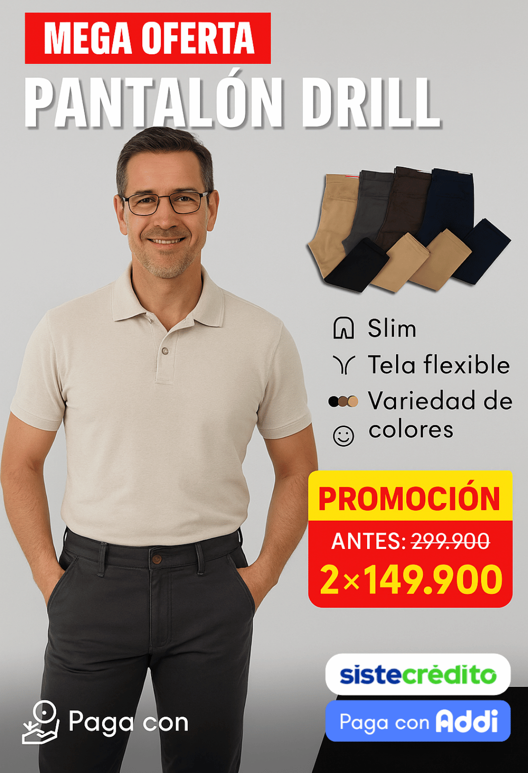 Pantalones de drill